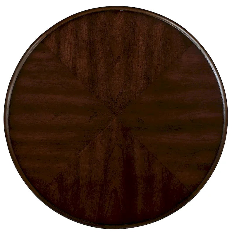 22 Table d'appoint ronde rétro, Table d'appoint de canapé en bois massif avec étagère, Table d'angle de salon facile à assembler