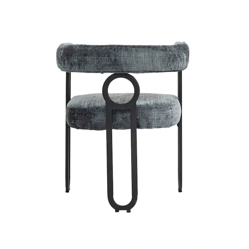Chaise de salle à manger tapissée en cuir véritable
